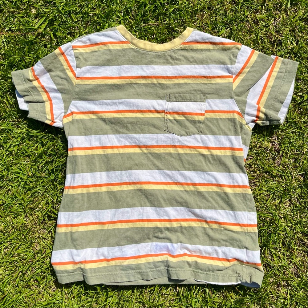 Original Use Mens Medium Striped Pocket Short Sleeve Shirt